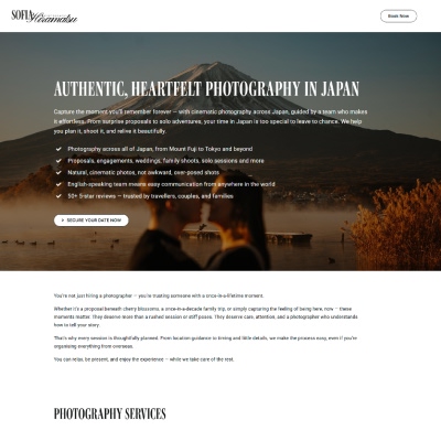 Photography Landing Page